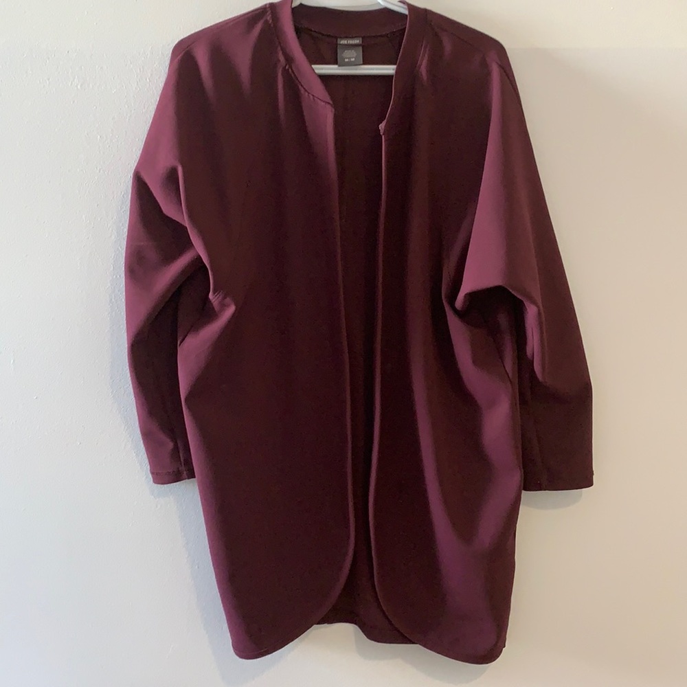 JOE FRESH office Cardigan top Maroon